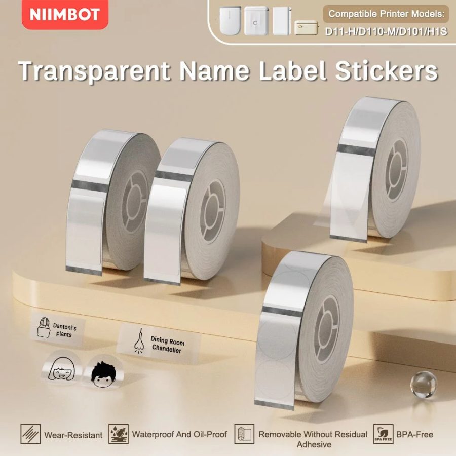 niimbot d11/d110/d101/h1s white sticker