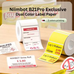 b21 pro machine specific label stickers dual color