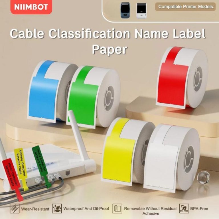 4core Cable Sticker NIIMBOT M2 Cable Label Sticker