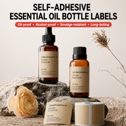 NIIMBOT Waterproof Self-Laminating Labels for Essential Oil Bottles